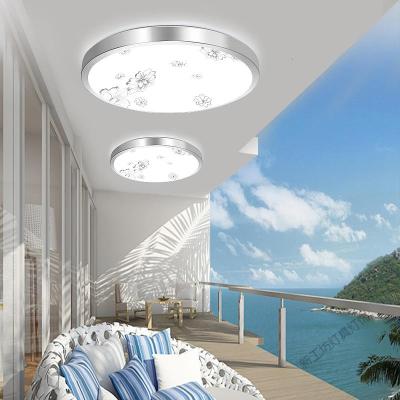 苏宁放心购 LED阳台灯圆形吸顶灯家用现代简约卧室过道客厅灯走廊厨卫灯具饰