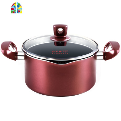 汤锅不粘煲汤奶锅煮面双耳炖锅电磁炉适用大容量 FENGHOU 22cm(弯把式)(适合2-4人)