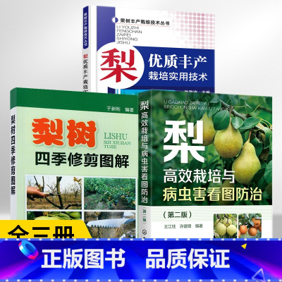 [正版]全3册 梨优质丰产栽培实用技术+梨栽培与病虫害防治+梨树四季修剪图解 梨树种植技术大全书果树病虫害图谱与防治嫁