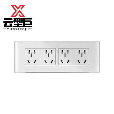 云型巨 面板 86型插座面板 20孔 单位:个