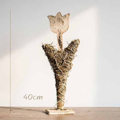 家柏饰(CORATED)森林气氛摆件欧式美式白桦手工艺品圣诞装饰陈列桌面地面 花(大)