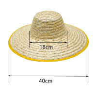 博步禾草帽40cm顶