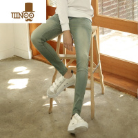 YANXU复古青少年新款小裤脚男牛仔裤 潮流修身 小脚裤男生弹力铅笔长裤