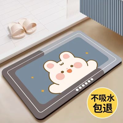 [补贴10%]40x60cm 浴室地垫入户门垫进门口脚垫厕所卫生间吸水防滑垫子家用卫浴地毯