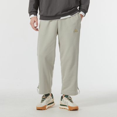阿迪达斯 (adidas)男裤新款针织宽松运动休闲直筒裤长裤IT3969
