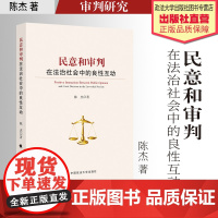 法学著作 民意和审判在法治社会中的良性互动 陈杰 著 审判研究 司法实践 中国政法大学出版社