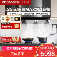 老板(ROBAM)烟灶套餐 25m³欧式变频油烟机灶具套装 烟机燃气灶65X3S+57B5X天然气)