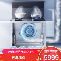 老板(Robam)[集成灶]9DX11A老板高性能集成灶 集成灶消毒柜一体 家用集成灶一体灶 二星级120L集成消毒柜