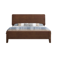 鑫星奈 XXN4022905实木床简约1.5米单人床 胡桃色