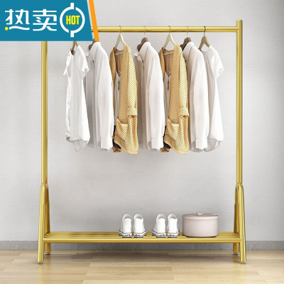 敬平加厚晾衣架落地卧室内挂衣杆家用折叠伸缩隐形凉晒藏置物衣帽架子 纳米金单板长150高150CM