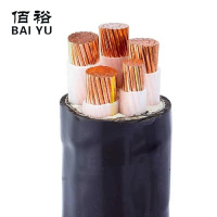佰裕 铜芯铠装电缆 WDZB-YJY23 0.6/1KV 4*25 米