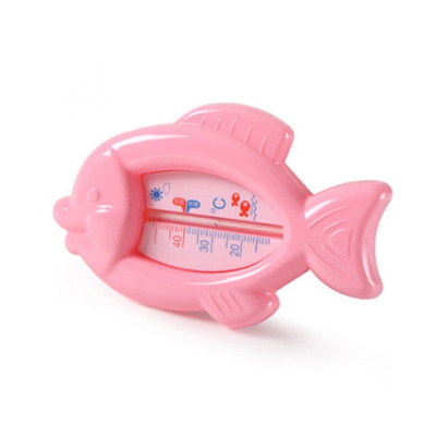 婴儿洗澡宝宝卡通水温计宝宝沐浴水温卡儿童室温计温度计测水温家用量水温表两用贝柚粉红色