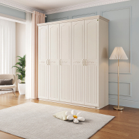 全友家居储物柜衣橱四门五门大衣柜 韩式田园卧室家具-