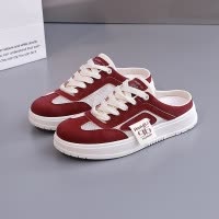 包头半拖鞋女外穿鞋子2026夏季新款休闲一脚蹬懒人薄底鞋Y