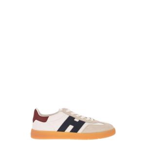 霍根(Hogan)高帮复古跑鞋光滑皮革拼接设计记忆泡沫缓震橡胶底男