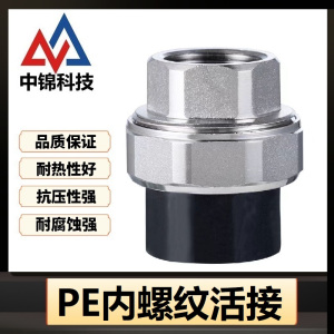 中锦科技 PE内螺纹活接 PE20(4分)(承压1.6Mpa)个