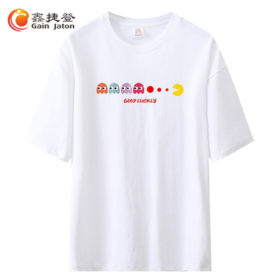鑫捷登 情侣款230克纯棉印花系列短袖T恤LWKS-T2330