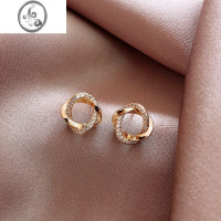 JiMi轻奢耳环女时尚气质网红耳钉银银针2023年新款潮高级感耳饰