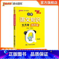 语文 [正版]2022版小学四年级语文基础知识点手册全国通用天天背Qbook语文上下全一册同步词语手册资料包知识点大全专