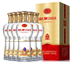 剑南春总厂出品 剑南1988御藏 52度500ml*6瓶 原箱 浓香型白酒 2970