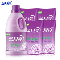 蓝月亮 衣物柔顺剂 护理剂2kg*1瓶+500g*4袋装补充袋 护衣留香防静电