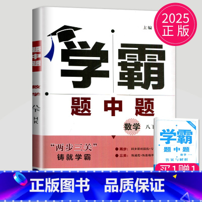 数学 八年级下 沪科版 八年级/初中二年级 [正版]2024学霸题中题数学英语物理化学七年级上册八年级下册九年级上苏科版