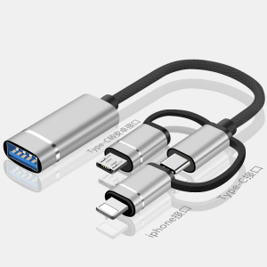 otg转接头手机u盘转换器typec转usb3.0接口二合一连接读卡适用华为平板电脑下载数据线