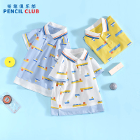 [1件3折]铅笔俱乐部童装2025夏装新款男童T恤儿童polo领上衣男孩宝宝短袖