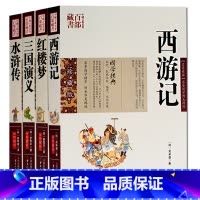 [正版] 西游记红楼梦水浒传三国演义成人版四大名著全套原著 图文双色珍藏版 中国名著 中国国学名著百部藏书 古典文学名著