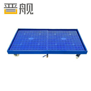 晋舰防渗漏金属托盘化学品油桶危废液体二次容器防泄漏中号滑轮带滤网