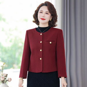 妈妈装秋装外套女洋气中老年婆婆装大码宽松女装长袖中年秋装衣服