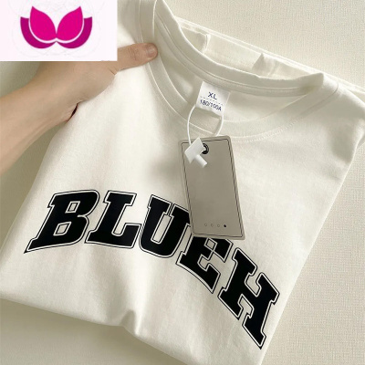 七斓美式简约风夏季新款短袖t恤男女ins潮牌百搭设计感小众上衣服