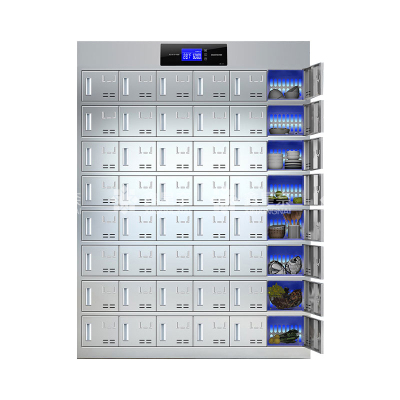 鑫星奈 不锈钢消毒碗柜食堂餐具柜多门储物柜48门消毒碗柜