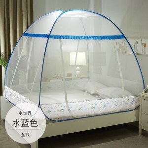 美帮汇蚊帐家用蒙古包纹账1.2米防摔加密加厚免安装1.5/1.8m床双人