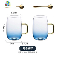 云石大容量耐热加厚防爆冷水壶 耐热玻璃水杯套装凉水壶 FENGHOU 一壶四杯+胡桃木长方盘+四个勺子