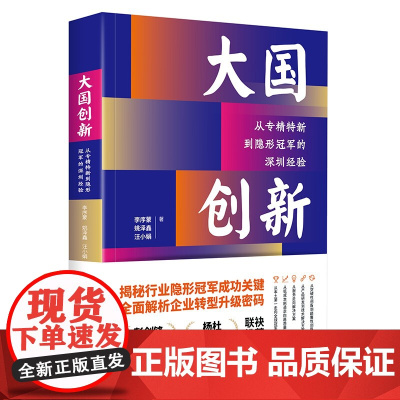 大国创新:从专精特新到隐形冠军的深圳经验