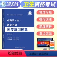 [正版]新版2024年通关必刷同步练习题集中药学士国家卫生专业技术资格考试药剂师含辅导用书康复士同步练习题集马军医