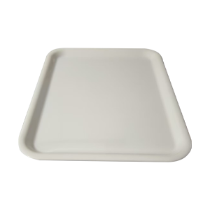 密胺餐具托盘茶盘快餐盘商用仿瓷长方形盘子 托盘17寸