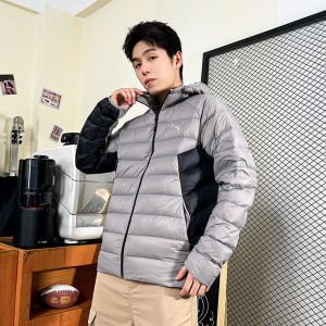 彪马(PUMA)羽绒服男装新款户外跑步训练外套防寒保暖休闲运动服连帽羽绒服 672393-14 ZP