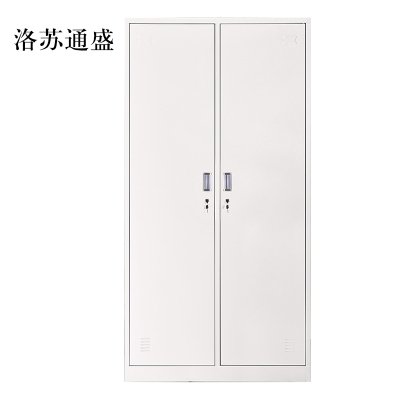 洛苏通盛加厚二门钢制更衣柜员工柜铁皮职工储物柜带锁存包柜鞋柜常规款