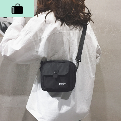 小包包女2020新款纯色韩版百搭迷你尼龙小方包简约纯色单肩斜挎包NEW LAKE女斜挎包
