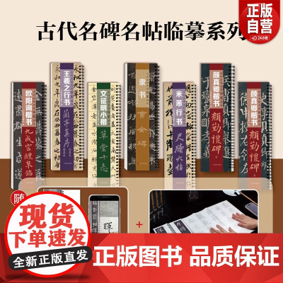 [正版]古代名碑名帖临摹精选全6种共7册 山东美术出版社 zy