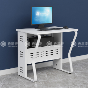 鑫星奈 钢架电脑桌培训桌机房电脑桌学习桌课桌 单人位E款