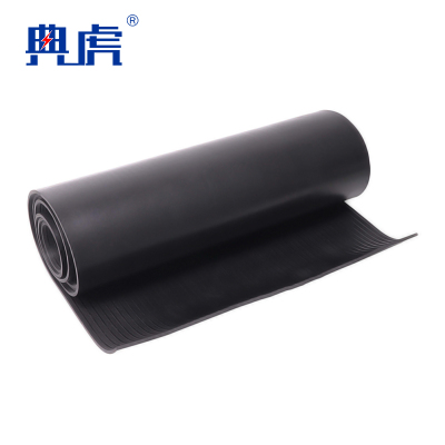 典虎 绝缘橡胶垫 黑色条纹5mm*1m*10m 卷