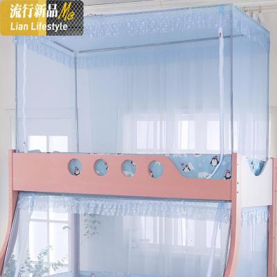2018新款高低床蚊帐子母床上下铺双层床蚊帐不锈钢支架 加密定做 三维工匠