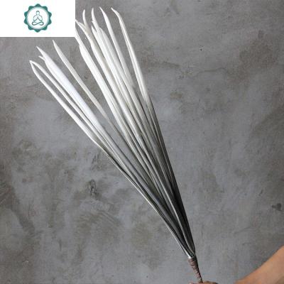 蓝色花高仿真花客厅电视柜花瓶假花家居装饰品花艺树室内落地花卉封后白瓶+干支莲蓬仿真植物