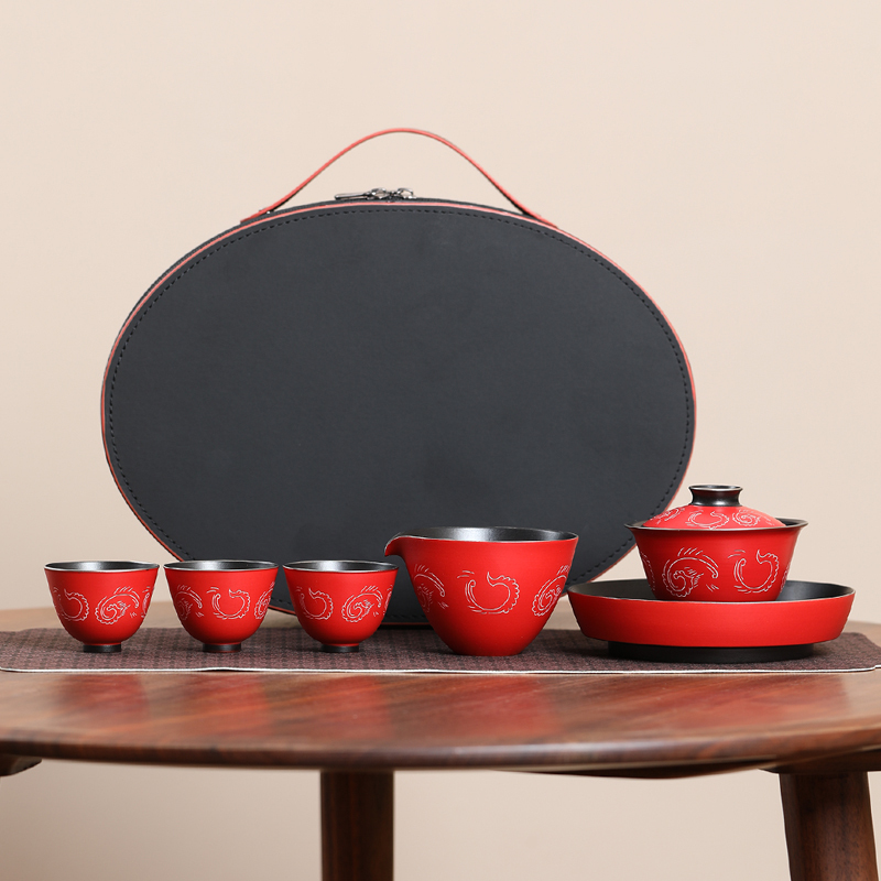 MULTIPOTENT整套茶具陶瓷功夫茶具套组手拉柸粗陶老泥薄胎全手工茶具套装