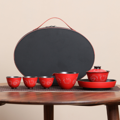 MULTIPOTENT整套茶具陶瓷功夫茶具套组手拉柸粗陶老泥薄胎全手工茶具套装