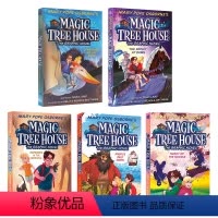 神奇树屋漫画5册 [正版]神奇树屋英语原版 英文漫画 Magic Tree House 1-5 儿童全彩冒险桥梁章节漫画