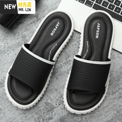 林先森2021新款时尚外穿一字拖男夏季防滑个性男士户外潮流休闲拖鞋男拖鞋
